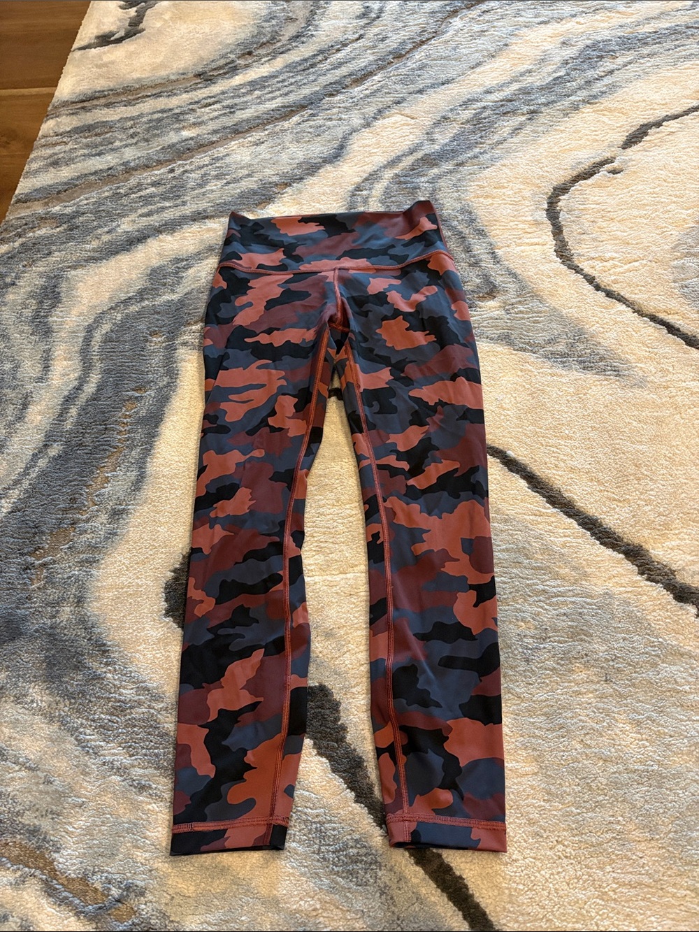 lululemon athletica Rust & Black Camo Leggings